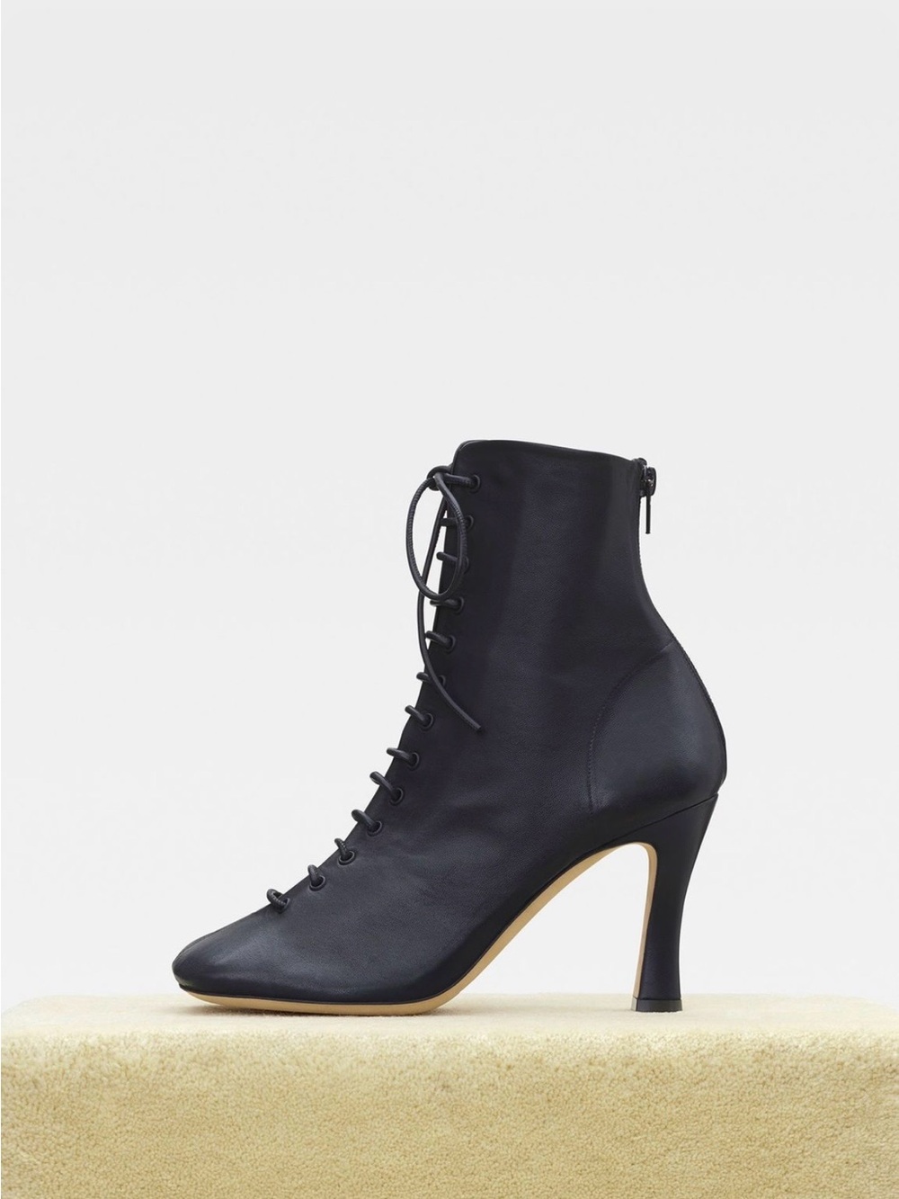 Celine Laced Glove Booties 37 Black Lambskin Boots Phoebe Philo S/S18